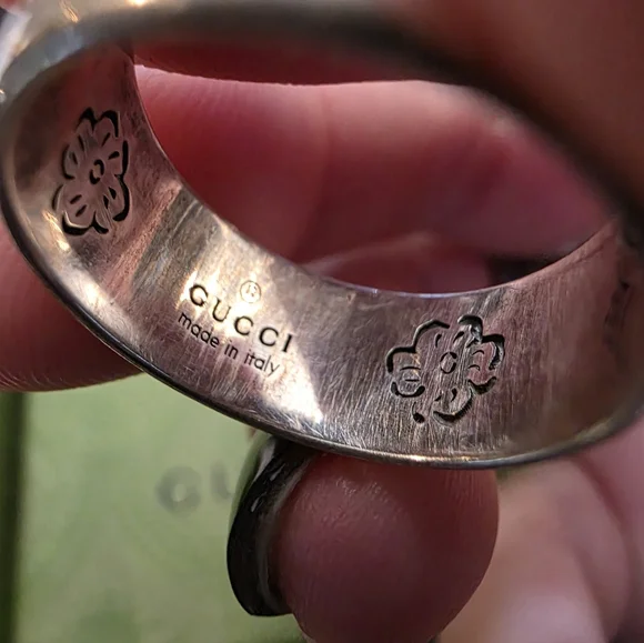 Authentic Gucci Blind For Love Sterling Sliver Ring - Picture 4 of 6